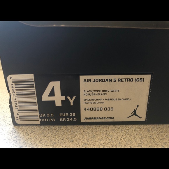 Jordan 5 Retro Cool Grey White (Oreo) - Picture 4 of 5